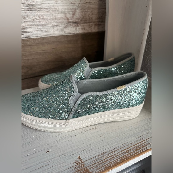 Keds X Kate Spade ♠️ | Triple Decker Glittery Slip-On sneakers - Picture 2 of 7